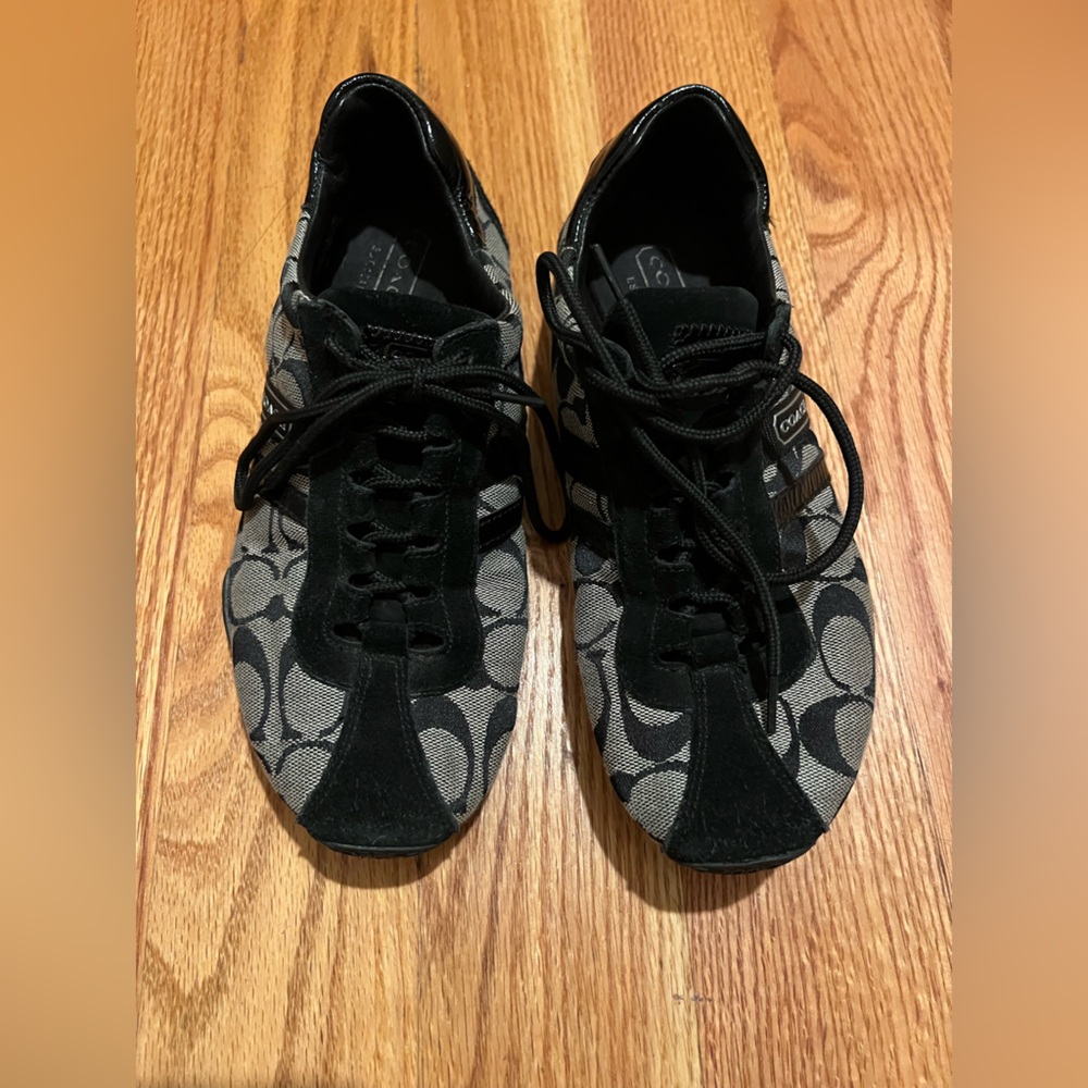 Y2K Coach Black and Gray Women's Sneakers
